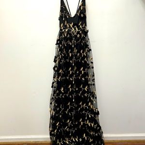 Black and gold alterd state medium dress